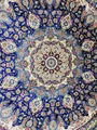 10x10ftblue color round handmade silk persian art carpet 2