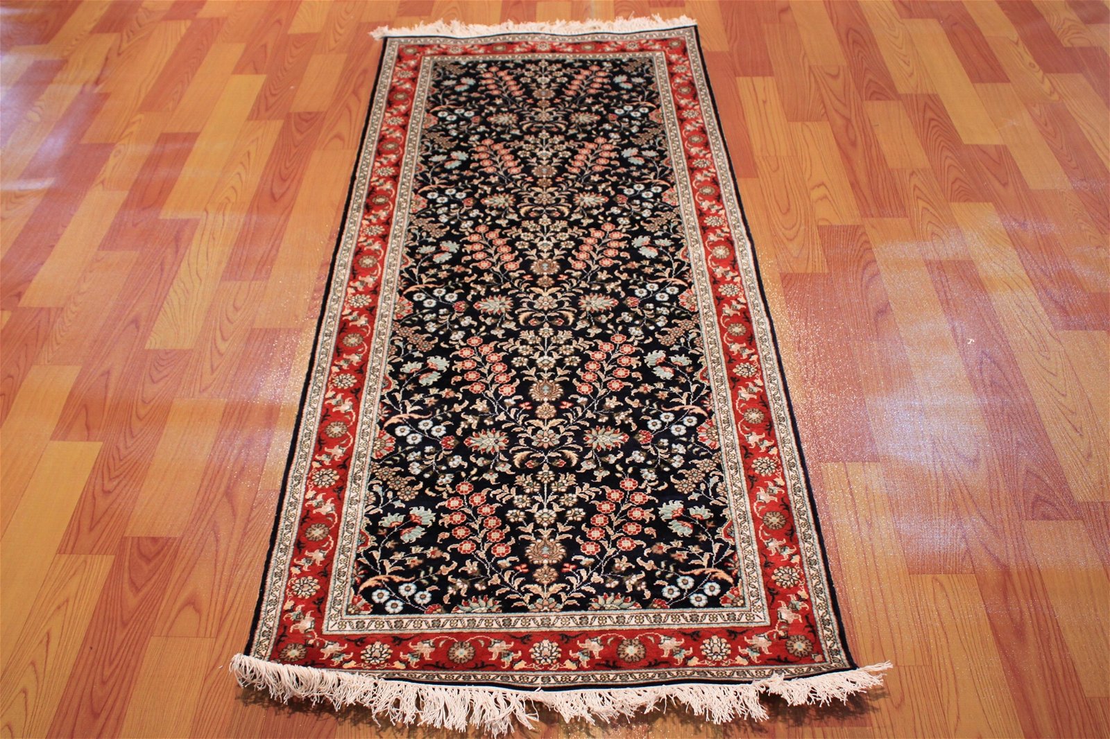 亚美地毯厂生产2.5X6ft手工真丝豪华走廊地毯 4