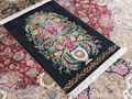 persian splendor handmade silk art wall hanging tapestry prayer rug 