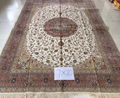  red color big size hanamade silk persian carpet 2