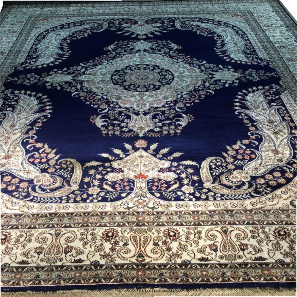 luxury handmade silk carpet for home decor