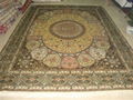 luxury handmade silk carpet for home decor