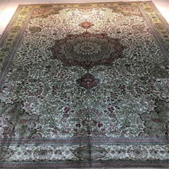 persian splendor handmade persian silk carpet 6x9ft for home decor