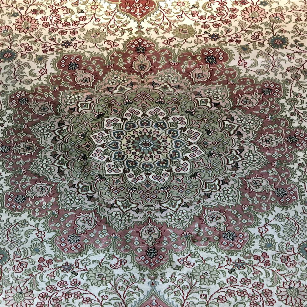 persian splendor handmade persian silk carpet 6x9ft for home decor 4