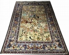 persian style handmade silk tapestry collection rug