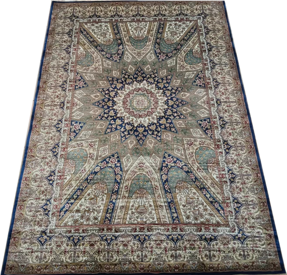 persian style handmade silk tapestry collection rug 2