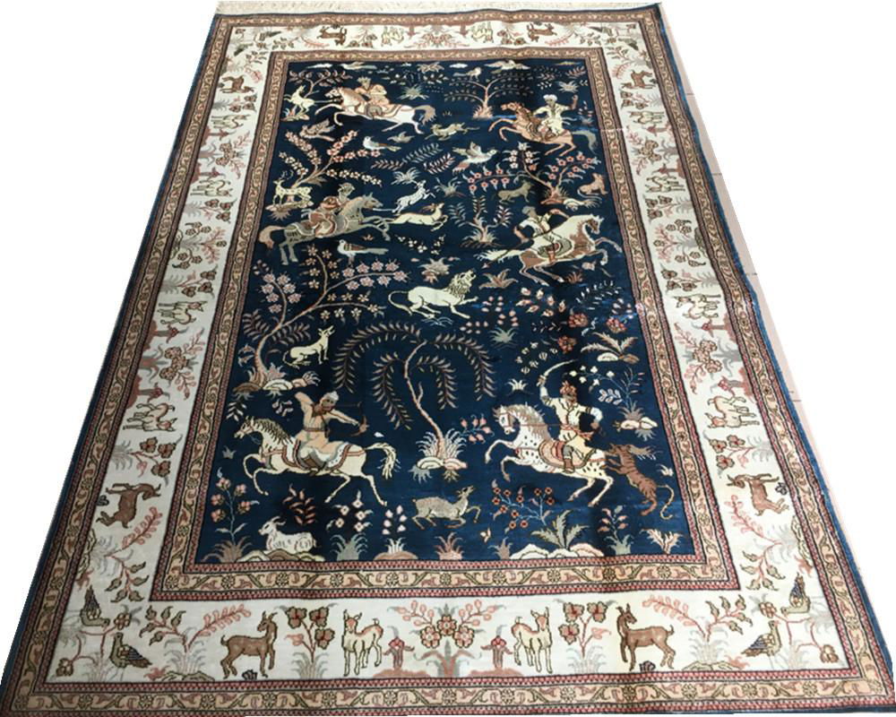 persian style handmade silk tapestry collection rug 4