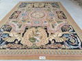 手工編織羊毛法式奧布松地毯挂毯