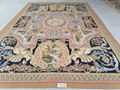 hand weaven wool french style aubusson