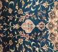 2.5x12ft 蓝色手工编织真丝走廊地毯 3