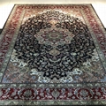 dark blue color 5x8ft handmade silk