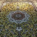 6x9ft handmade silk and gold silk handmade silk persian carpet for home  2