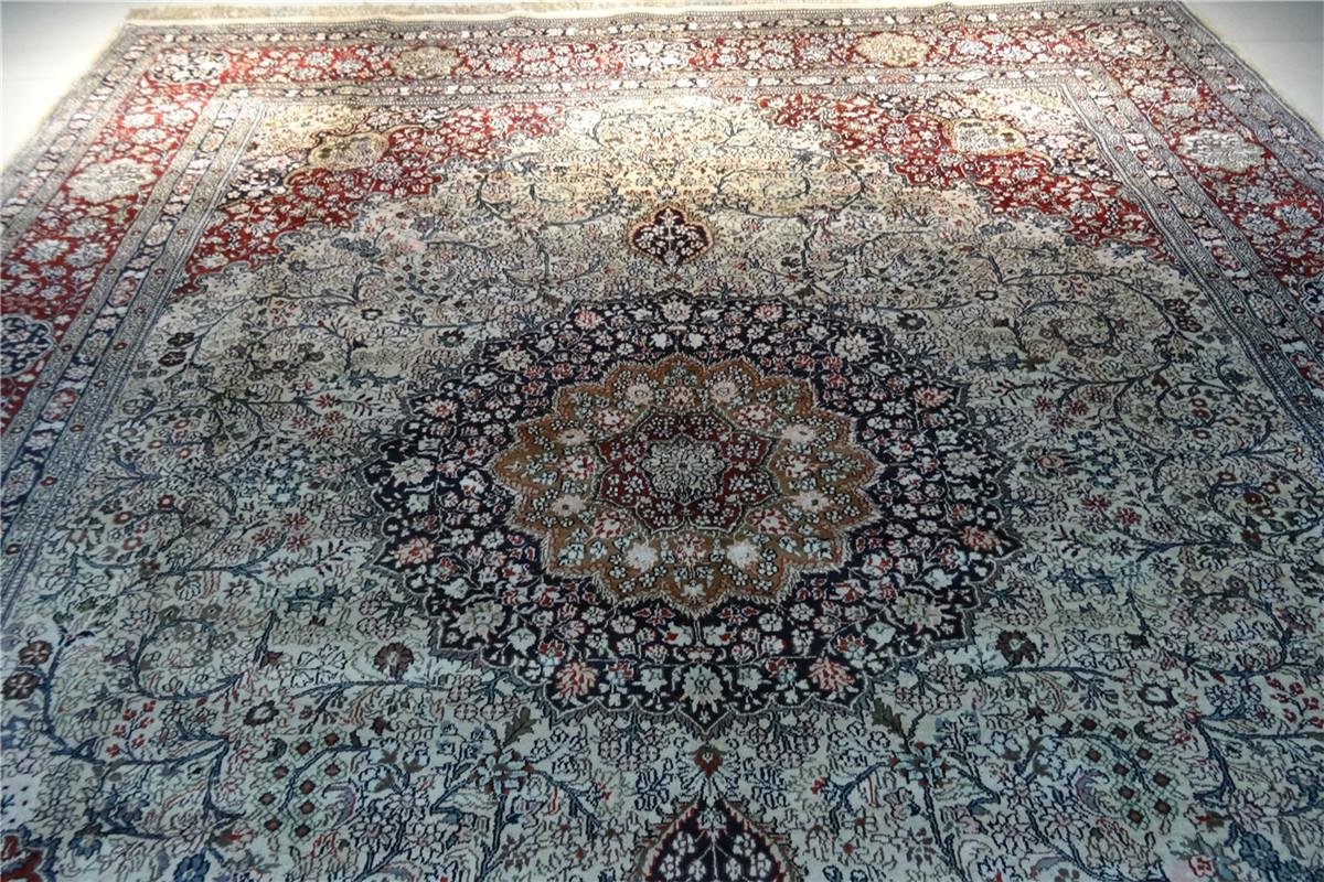 8x10ft red color handmade silk persian carpet for sitting room 2