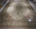 超大尺寸14x20ft手工編織真絲藝朮波斯地毯 1