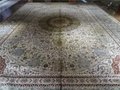 超大尺寸14x20ft手工编织真丝艺术波斯地毯 3