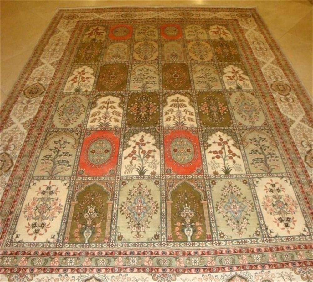 8x10ft turkish handmade silk art carpet and rug 3