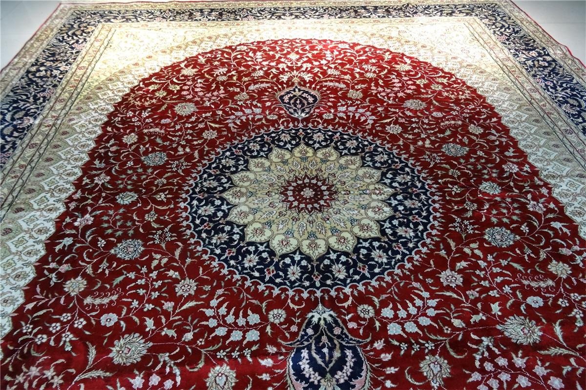 8x10ft luxury classi handmade silk persian style carpet for sitting room 2