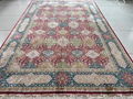 6x9ft red color handmade silk persian carpet for sitting room bed room