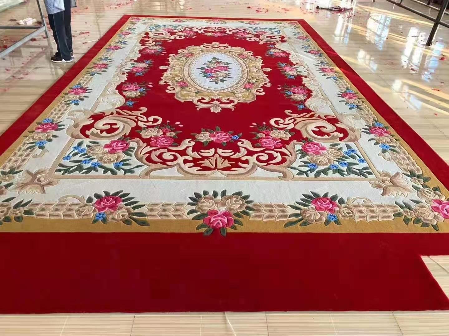 new design hand tufted wool hall carpet
