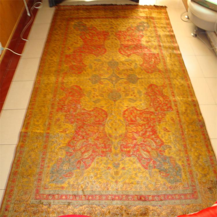 6X9ft antique handmade persian silk carpet and rug for collection 3