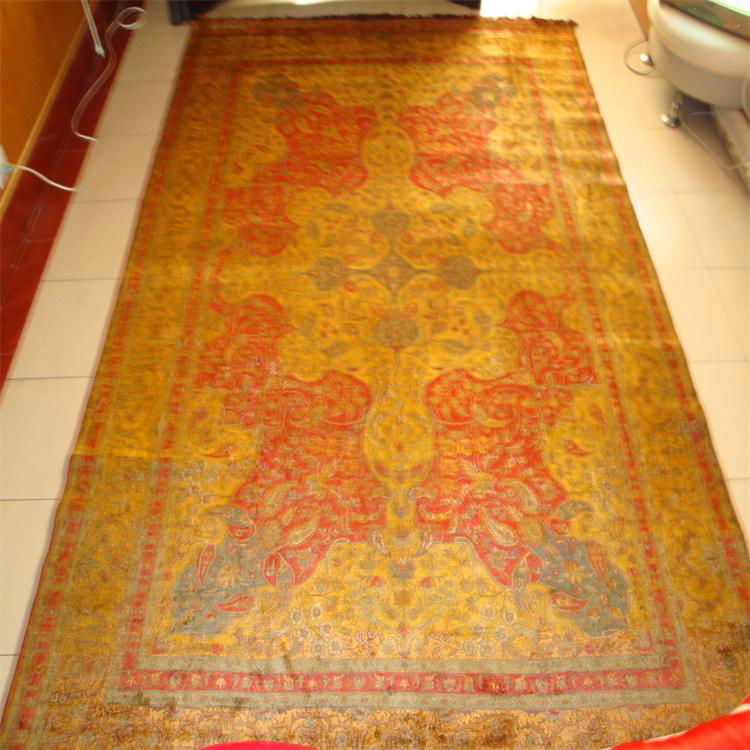 6x9ft 古董手工真丝波斯收藏装饰地毯carpet 3