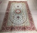 pink color 4x6ft handmade silk persian hanging tapestry prayer rug