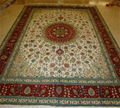 red color handmade silk persian carept for sitting room 2