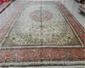 12x18ft extrofinary large size handmade silk persian big hall carpet