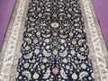 6x9ft blue color european design art handmade silk carpet for sitting room