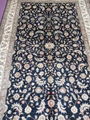 6x9ft blue color european design art handmade silk carpet for sitting room