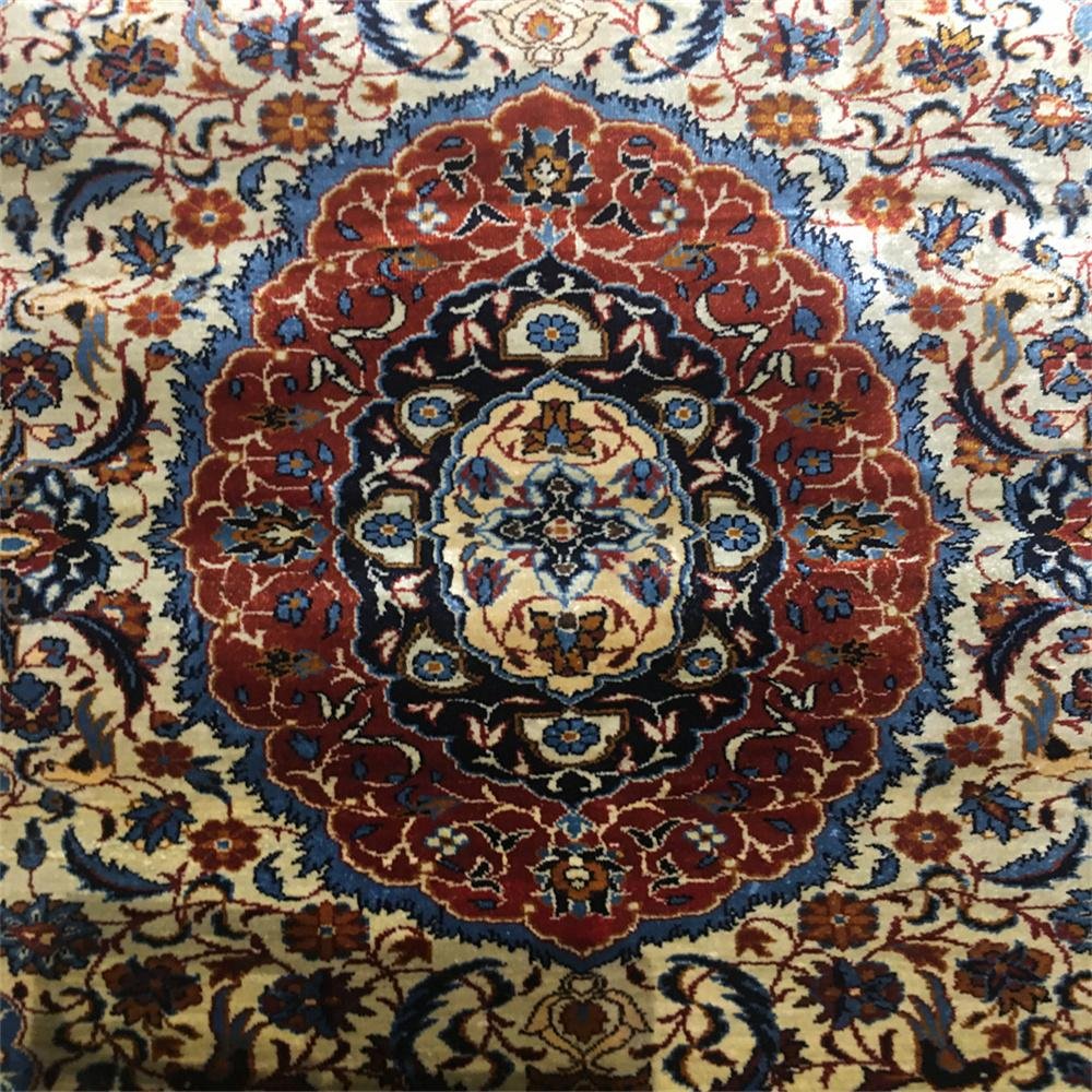 2.5x4ft blue color antique handmade silk persian collection rug and tapestry 2