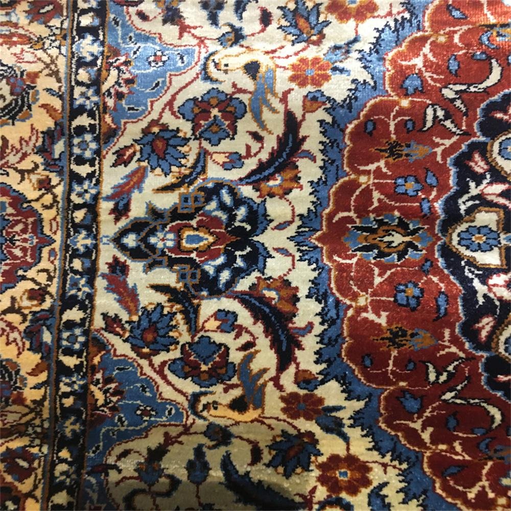 2.5x4ft blue color antique handmade silk persian collection rug and tapestry 3