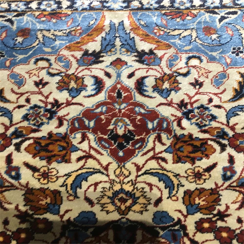 2.5x4ft blue color antique handmade silk persian collection rug and tapestry 4