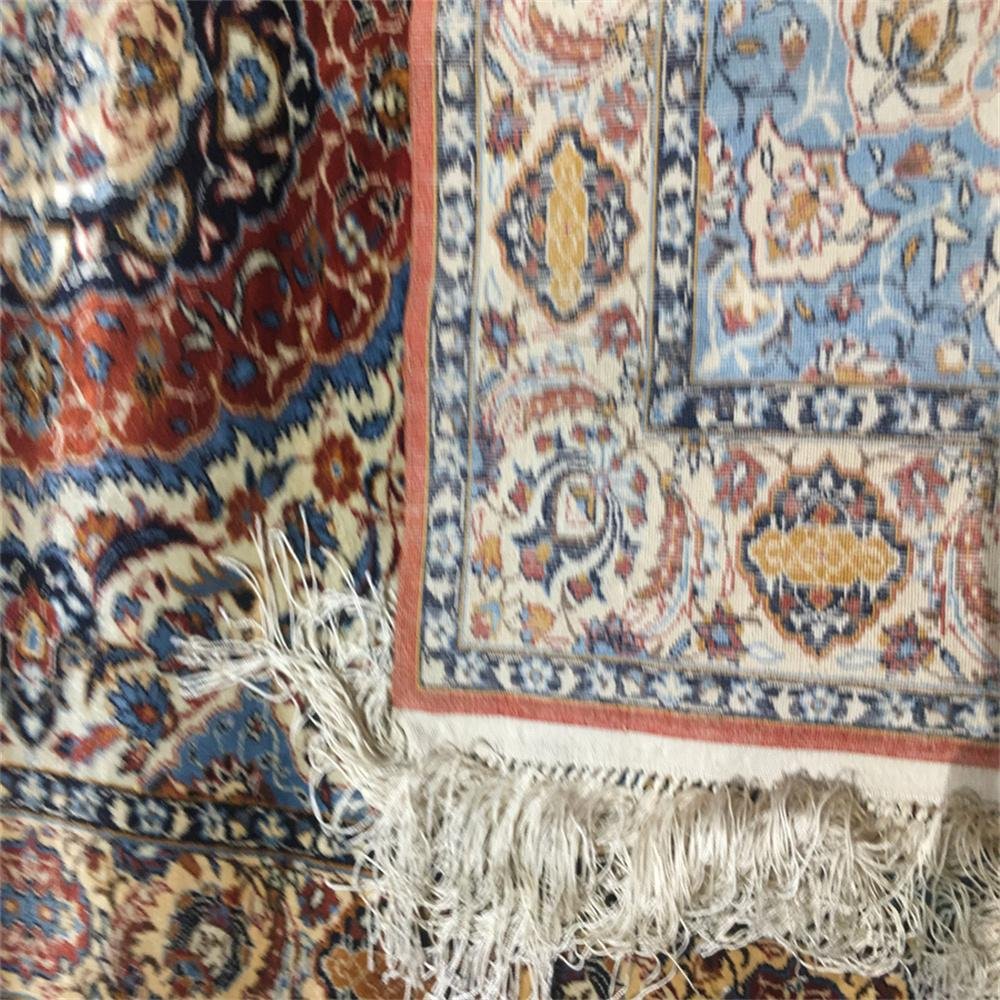 2.5x4ft blue color antique handmade silk persian collection rug and tapestry 5