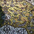 6x9ft 手工真絲黃金絲藝朮波斯地毯家庭裝飾地毯 4