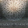 9x12ft 米色手工編織真絲藝朮波斯風客廳地毯 5