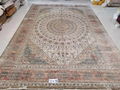 12x18ft large size handmade silk persian style sitting room carpet 