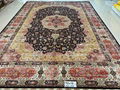 10x14ft red and blue color classic handmade silk art persian carpet for villa 1