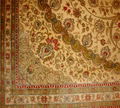 10x14ft beige color handmade silk persian sitting room hall carpet