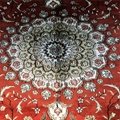 6x9ft 红色手工编织真丝波斯风格家居地毯客厅地毯 2