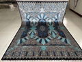 6x9ft blue color handmade silk persian carpet for home decor