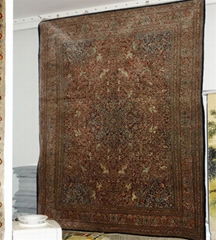 900L high density hand knotted mulberry silk collection art persian rug