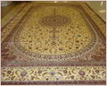 large size beige color classic european handmade silk carpet for sitting room  1