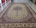 large size beige color classic european handmade silk carpet for sitting room 