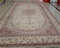 large size beige color classic european handmade silk carpet for sitting room 