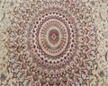 超大尺寸米色经典欧式手工编织真丝艺术波斯地毯会议厅大客厅地毯