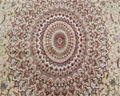 large size beige color classic european handmade silk carpet for sitting room 