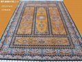 4x6ft pure color hand knotted antique silk rugs