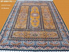 4x6ft pure color hand knotted antique silk rugs