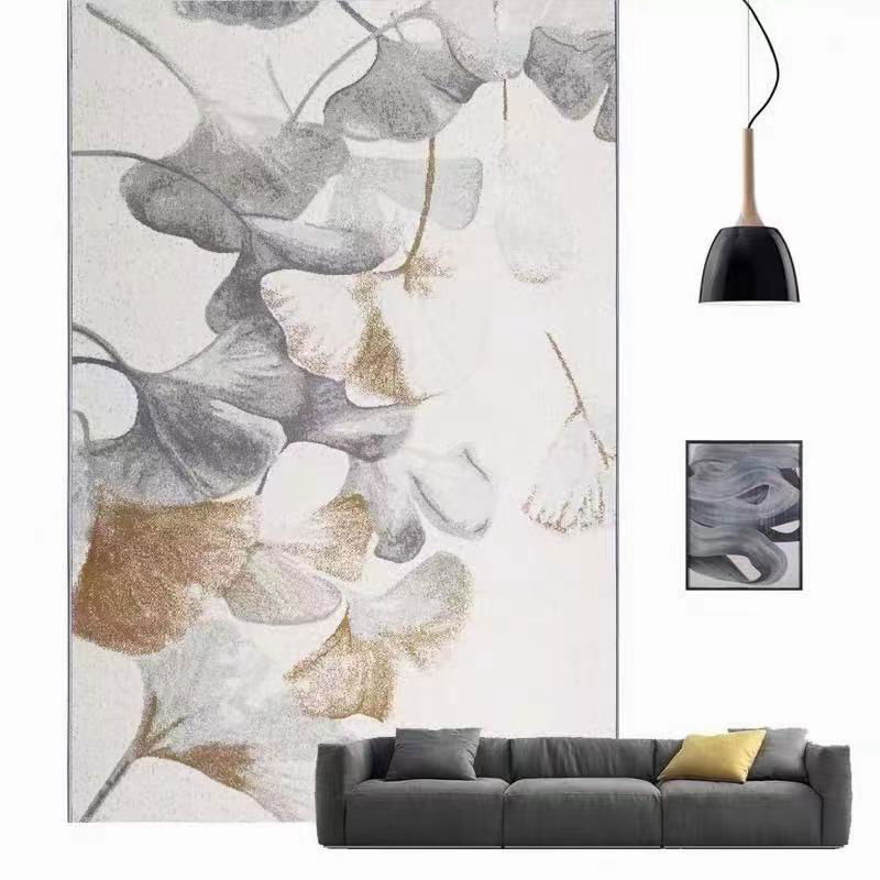 达芬奇系列水墨现代简约清新家居装饰地毯 5